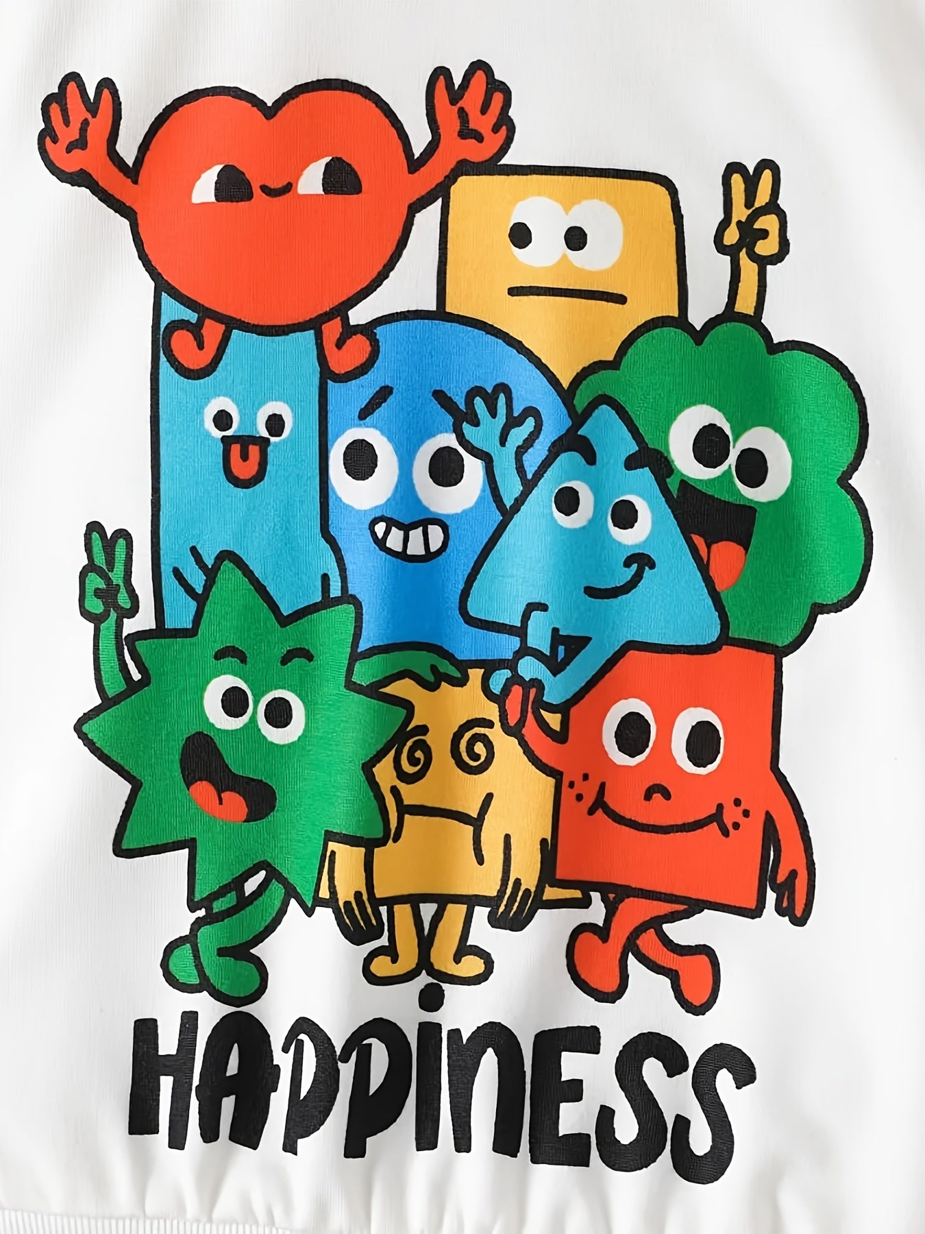 Boys Cartoon Print Pullover Sweatshirt For Autumn