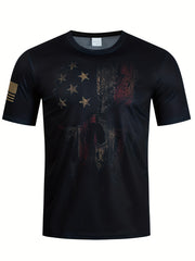 Men's Graphic Active T-shirt Casual Comfy Tees For Summer