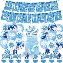 Snowflake Theme Party Decoration Set