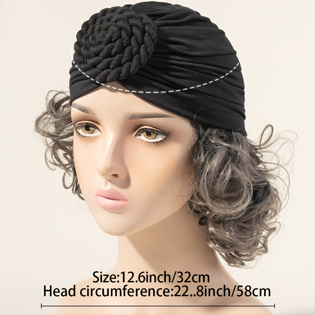 Big Twisted Knotted Tied Turban Boho Hat Pre Tied Knotted Turban Hat For Women