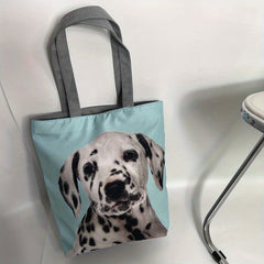 Animal Pattern Shoulder Bag Large Capacity Top Handle Handbag