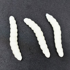 40pcs Mixed Green Earth Worm Soft Lure Fishing Bait