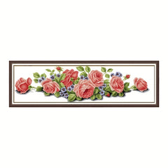 Cross Stitch Living Room Rose Flower Modern Painting Self Embroidery Kit