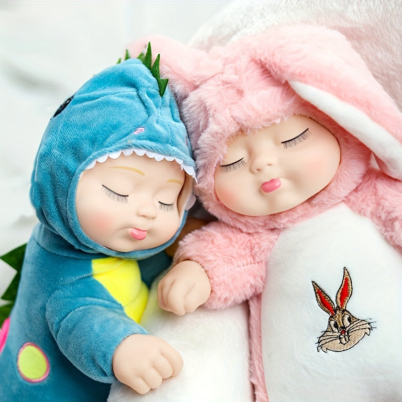 Adorable Dinosaur Bunny Reborn Vinyl Face Plush Toy