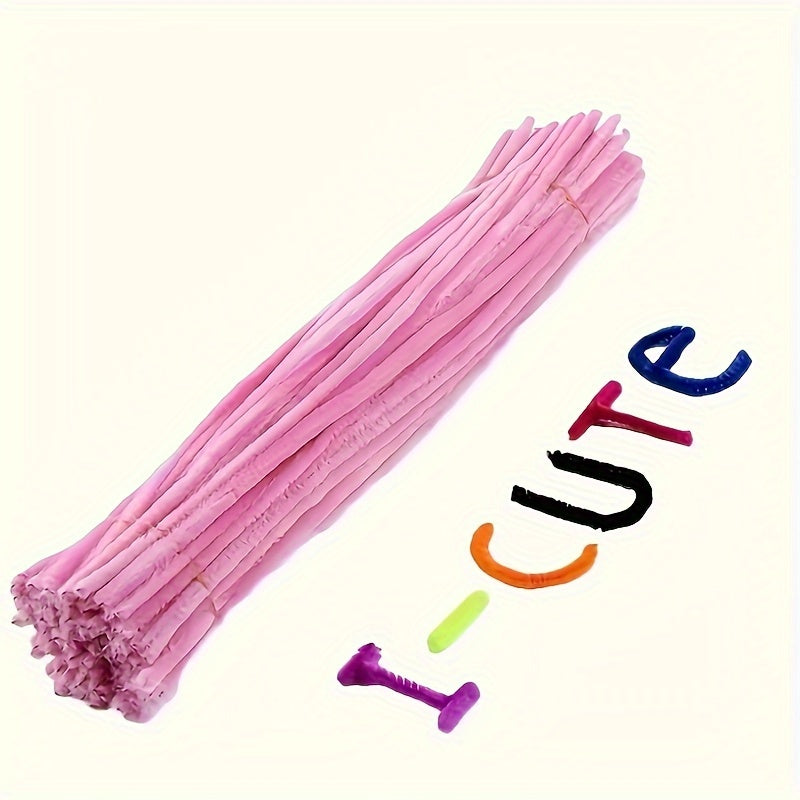 100pcs Single Hair Twisting Sticks DIY Early Education Toy Accessories
