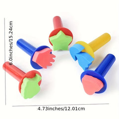 DIY Painting Sponge Seal Brush Set for Children