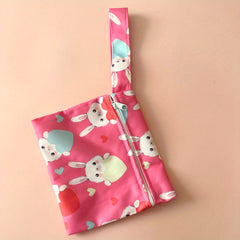 Patterned Mini Wet Bag for Wipes & Snacks Mommy & Baby Bag