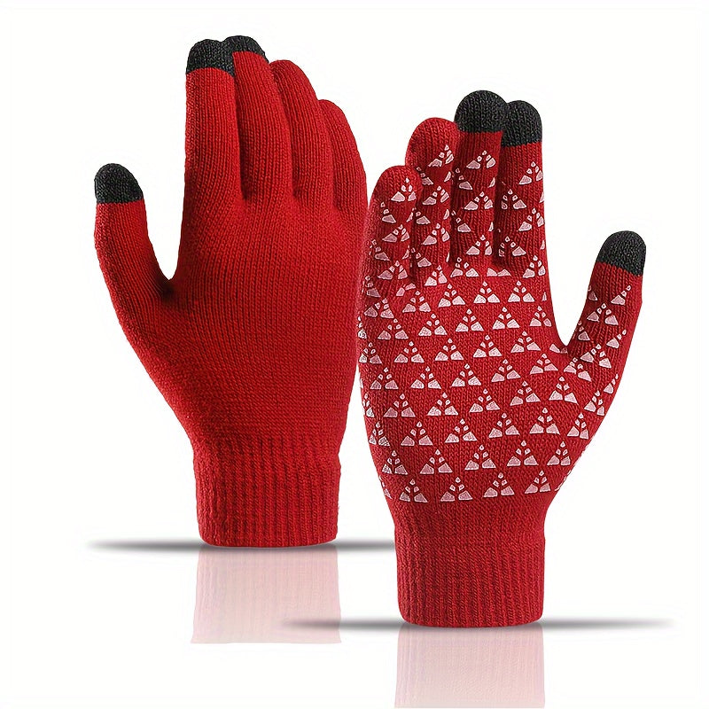 Touch Screen Knitted Gloves Winter Warm Couples Gloves