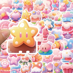 56pcs Cartoon Waterproof Stickers for Journals, Phone Cases, Water Bottles