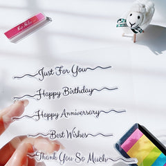 Birthday Seal Stamp DIY Silicone Transparent Seal