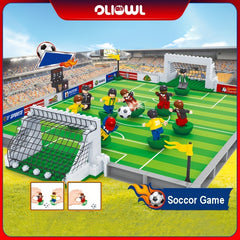 Soccer Field Building Block Set with Controllable Players