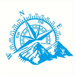 Mountain Compass Car Decoration Scratch Cover Sticker