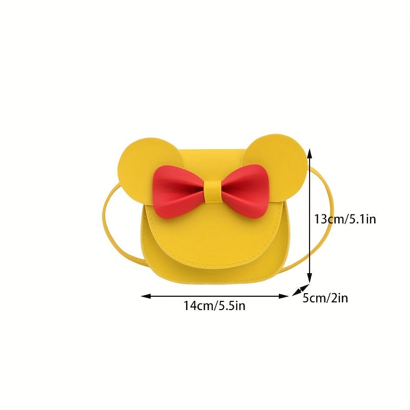 Bowknot Flap Crossbody Bag Coin Purse For Girls