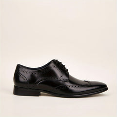 Men's Brogue Derby Shoes Wear-Resistant Non-Slip Dress Shoes