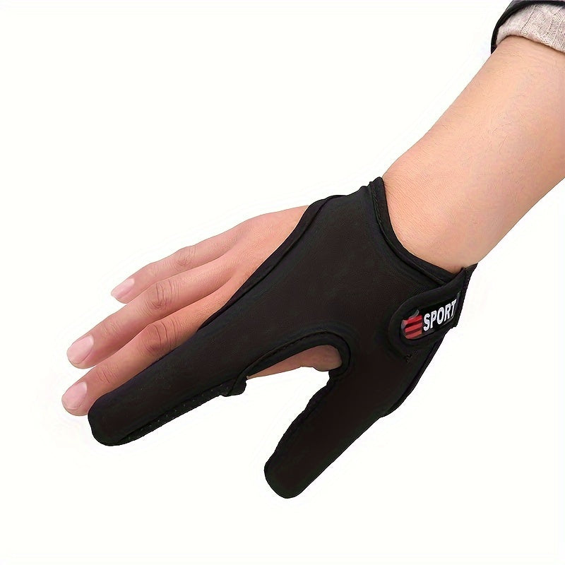 1pc 2 Finger Fishing Gloves Breathable Non Slip Anti Cut Gloves