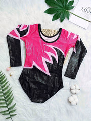 Girls Slim Long Sleeve Ballet Leotard for Dance