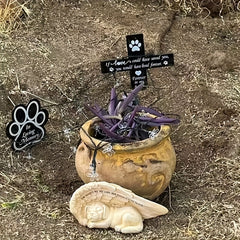 Pet Memorial Garden Cross Stake For Cats And Dogs