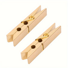 2pcs Vintage Copper Clip Metal Paper Binder Clip for Office School Supplies