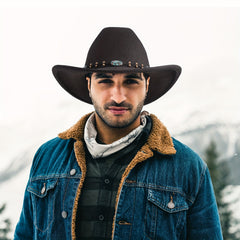 Wool Cowboy Hat Solid Sheep Felt Hat