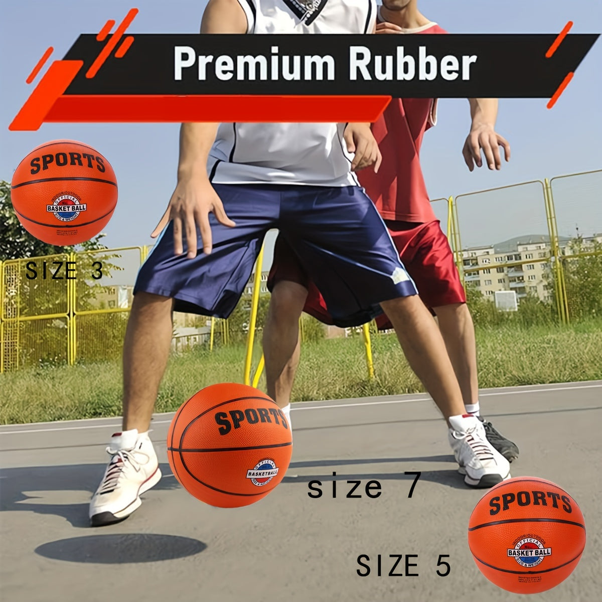 Classic Rubber Basketball for Outdoor Training