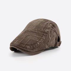 Men's Denim Peaker Cap for All Seasons