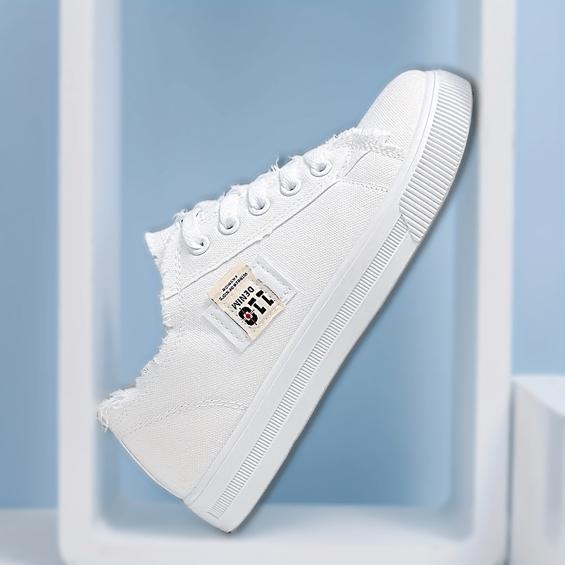 Women's Low Top Canvas Shoes Lace Up Sports Sneakers