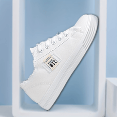 Women's Low Top Canvas Shoes Lace Up Sports Sneakers