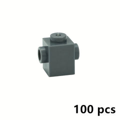 100pcs 1x1 Thick 2 Sided Brick Building Blocks Compatible with 47905