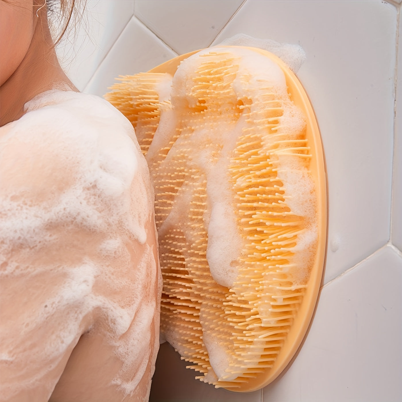 Foot & Back Shower Scrubber Silicone Bath Massage Pad