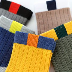 5 Pairs Boys Kids Crew Socks, Breathable & Comfy Children's Socks