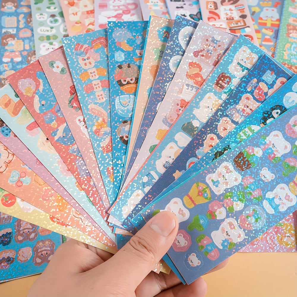 200 Unique Laser Stickers for Girls - Perfect for DIY Journals & Toys