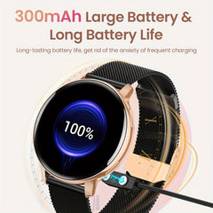 100 Sports Modes Smartwatch with Women's Health Features