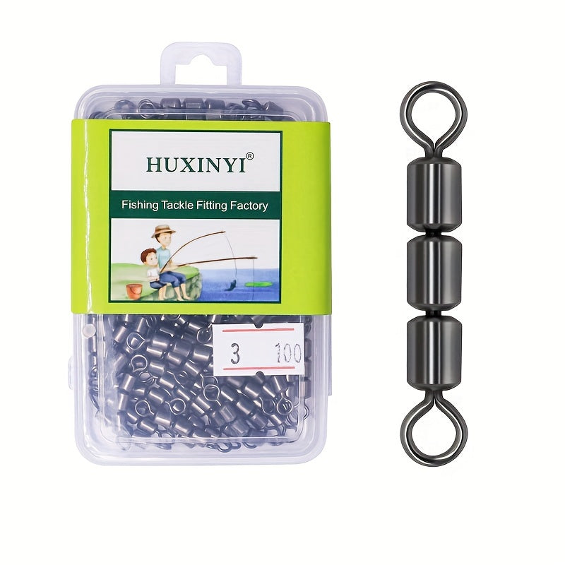 High Speed 3 Roller Swivel Ring Fishing Line Connector