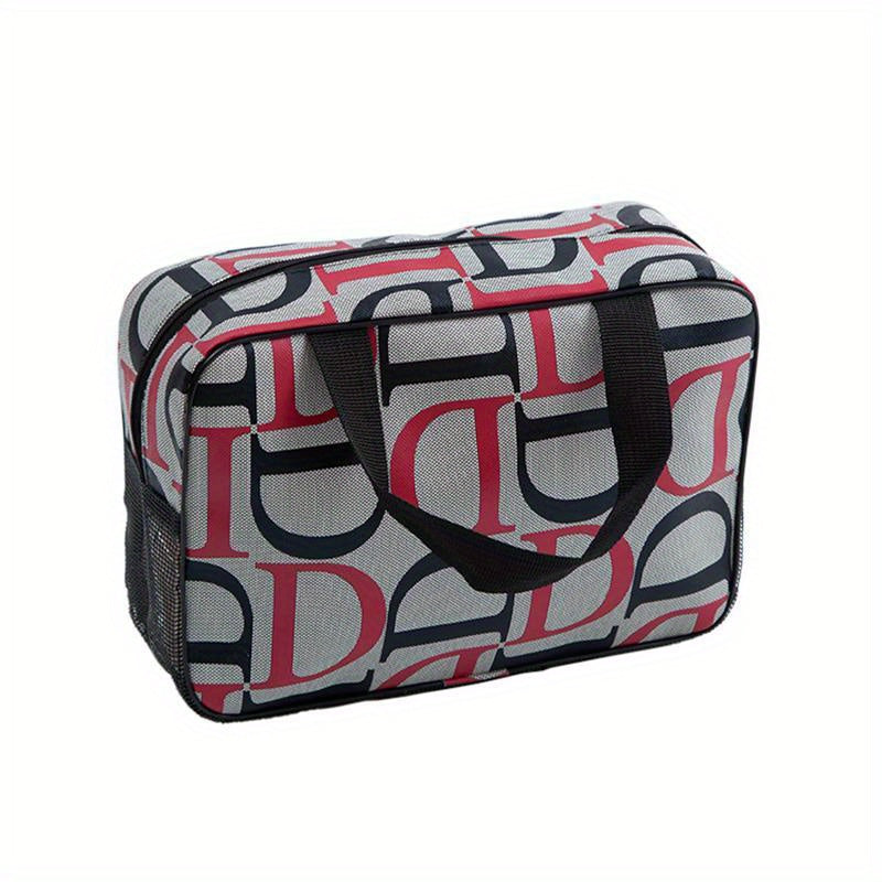 Large Capacity Waterproof Travel Makeup Bag with Handle for Men and Women