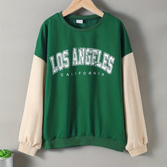 Vintage LA Letter Boys Sweatshirt Crew Neck Top