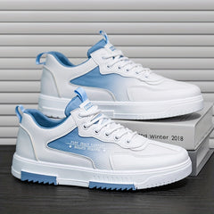 Men's Letters Print Mesh Sneakers Lace Up Casual Walking Shoes