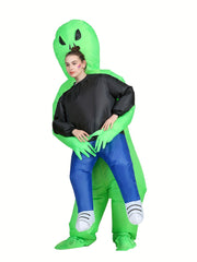 Funny Alien Inflatable Costume Blow Up Halloween Performance Costume