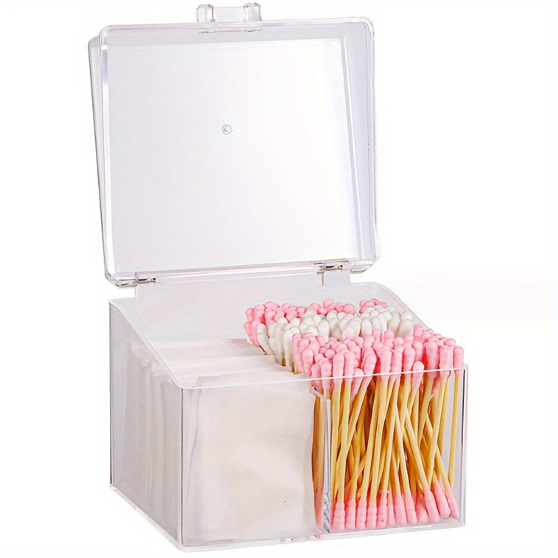 Cotton Swab Storage Box with Cover Makeup Organizer