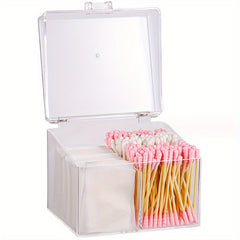 Cotton Swab Storage Box with Cover Makeup Organizer