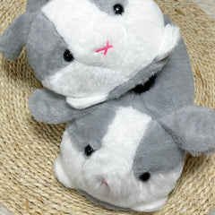 Rabbit Plush Slip-On Slippers Cozy Warm Indoor Shoes Women's Fluffy Novelty