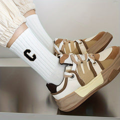 5 Pairs Breathable Comfortable Socks Spring Autumn Socks