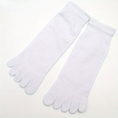 Breathable Moisture Wicking Five Finger Socks Comfortable Solid Short Socks