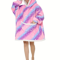Family Matching Hooded Flannel Robes for Kids & Adults