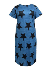 Star Print Lounge Dress