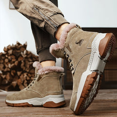 Men's Thermal Snow Boots Windproof Hiking Shoes