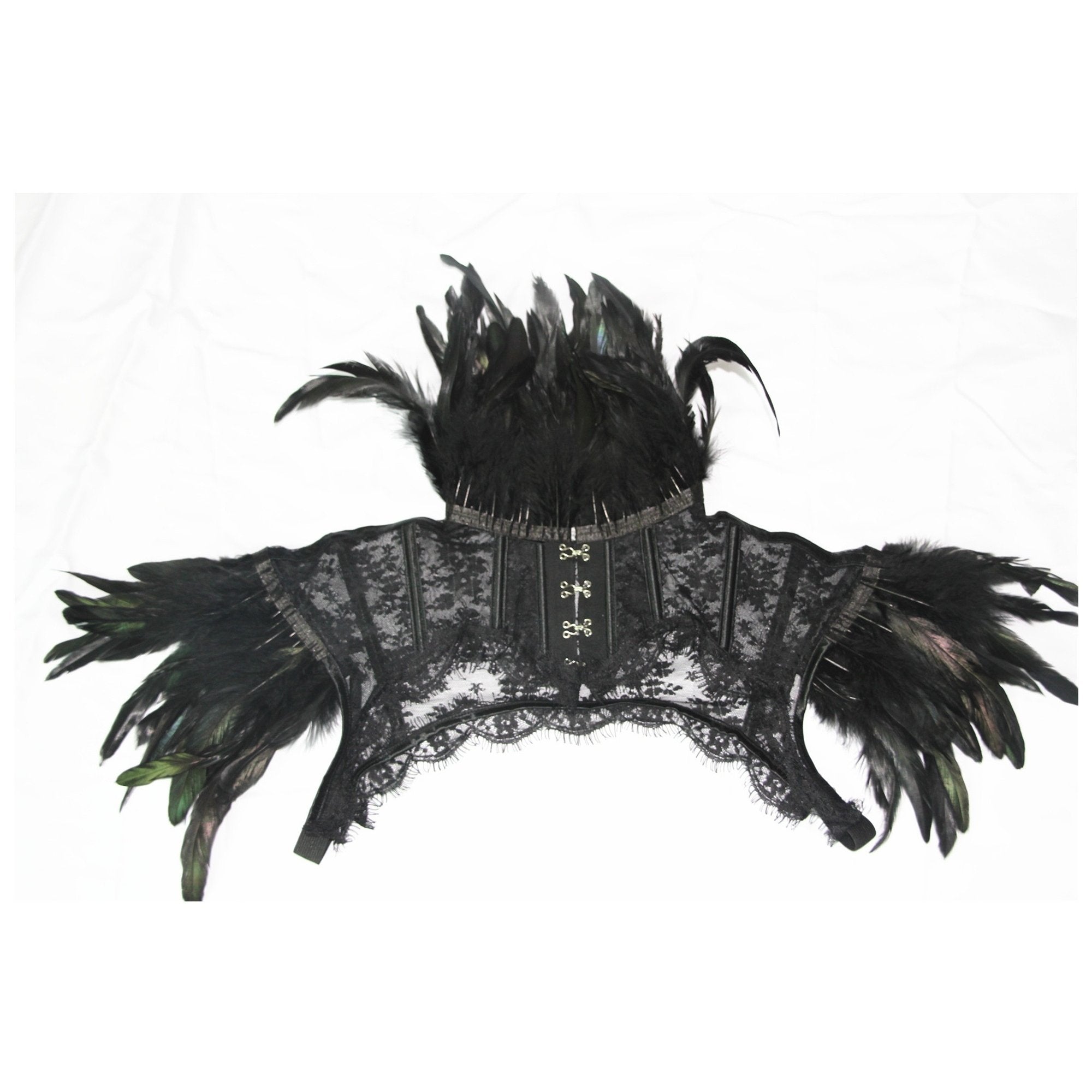 Feather Neck Lace Shawl Costume for Performance Bar Cosplay