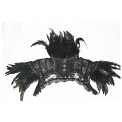 Feather Neck Lace Shawl Costume for Performance Bar Cosplay
