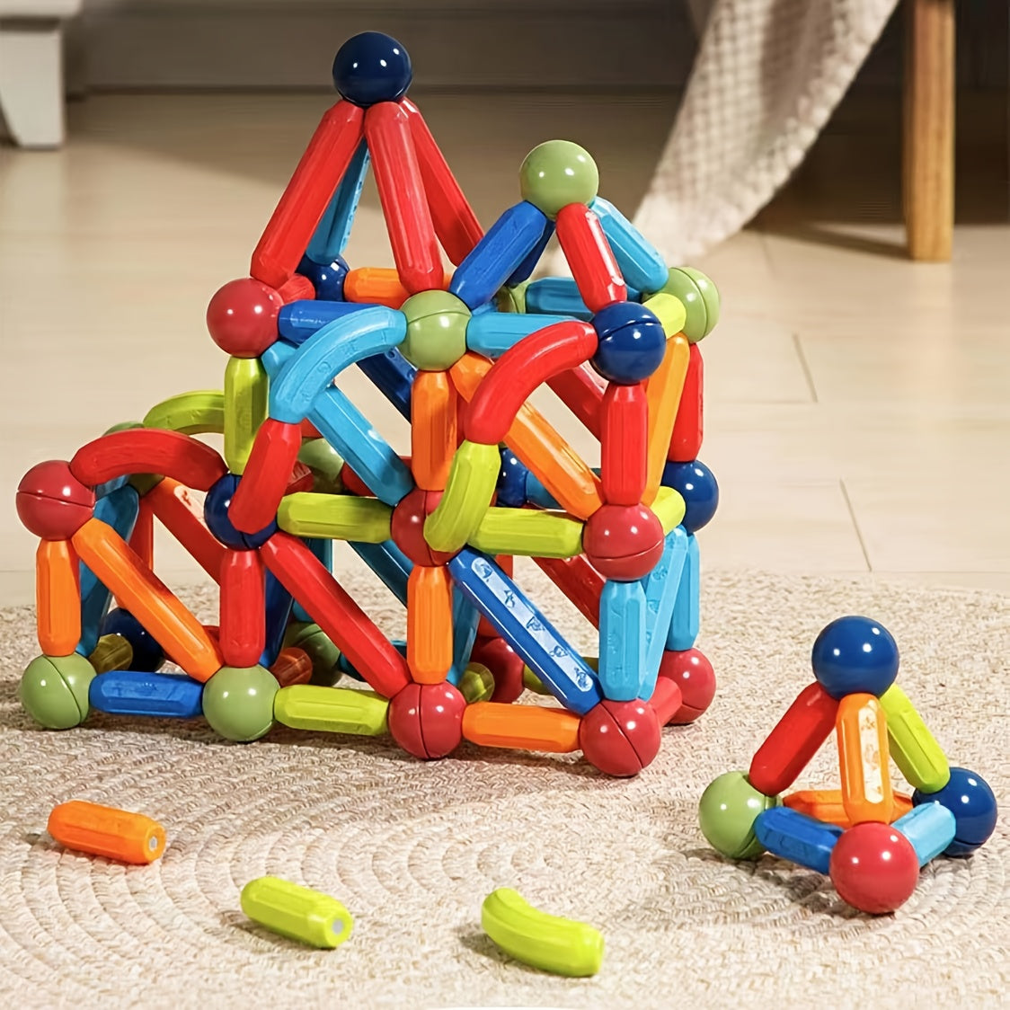 Kids Magnetic Building Blocks Toy Set - Creative Game for Boys and Girls