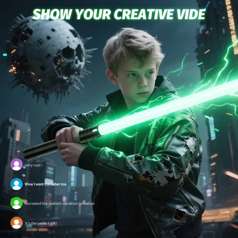 RGB Light Sword 15 Lights Breathing Mode USB Rechargeable