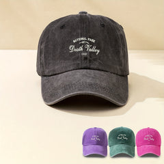 DEATH VALLEY Baseball Cap Vintage Washed Sunshade Sports Hat Women Cotton Dad